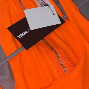 Orange Fashion Nova Romper XS